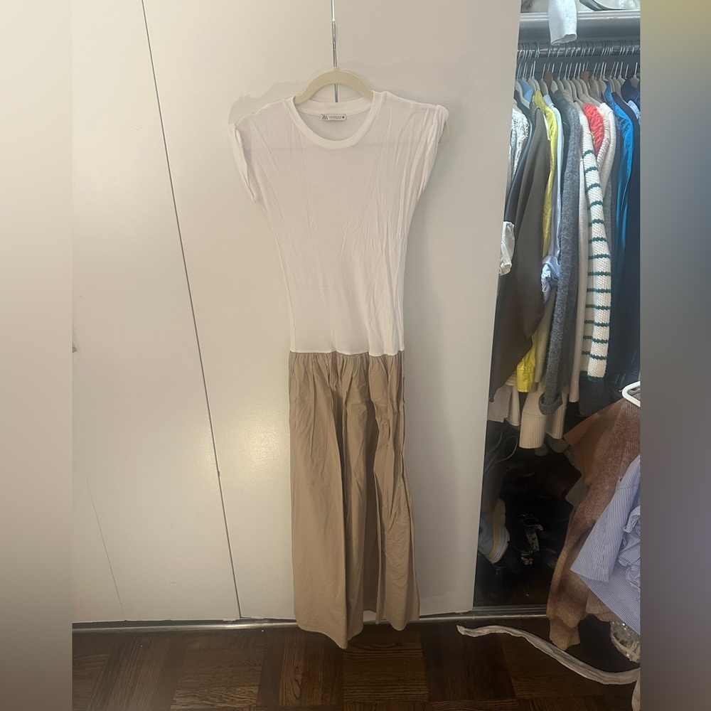 Zara Knit/Woven Mix Dress